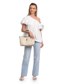Isabella Rhea borsa a mano AGNESE pelle naturale-beige