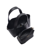 Borsa a mano Isabella Rhea AGNESE in vera pelle - Nera