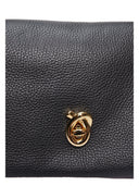 Isabella Rhea Borsa a tracolla SATRA in vera pelle-Nero