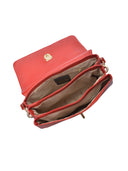 Isabella Rhea Borsa a tracolla NERO pelle naturale-Rosso