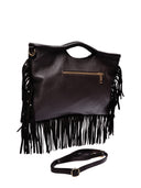 Isabella Rhea borsa a mano DAFINA in vera pelle - Marrone scuro