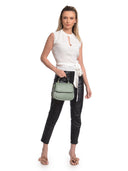 Isabella Rhea Geanta de mana  Zoe piele naturala Verde deschis