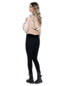 Isabella Rhea Rucsac Amara piele naturala Roz pudra