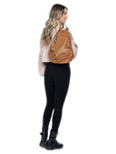 Isabella Rhea Rucsac Amara piele naturala coniac