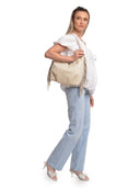 Isabella Rhea Borsa a tracolla ILINCA vera pelle-Beige