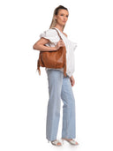 Isabella Rhea Borsa a tracolla ILINCA vera pelle-Cognac