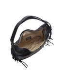 Isabella Rhea Borsa a tracolla ILINCA vera pelle-Nero