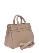 Isabella Rhea Borsa Tote RAMONA in vera pelle-Tortora