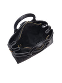 Isabella Rhea Borsa Shopper RAMONA in vera pelle-Nero