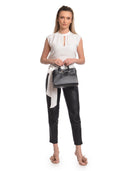 Isabella Rhea Borsa Shopper RAMONA in vera pelle-Nero