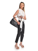 Isabella Rhea Borsa a tracolla ANISIA in vera pelle - Nera