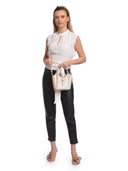 Isabella Rhea Borsa Tote ARIANA in pelle naturale-Beige