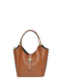 Isabella Rhea Borsa Tote ARIANA in vera pelle-cognac