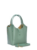 Isabella Rhea Borsa Tote ARIANA in vera pelle-Verde menta