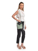 Isabella Rhea Borsa Tote ARIANA in vera pelle-Verde menta