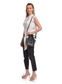 Isabella Rhea Borsa a tracolla ARIANA in vera pelle - Nero
