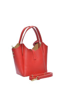 Isabella Rhea Borsa Tote ARIANA in vera pelle-Rosso