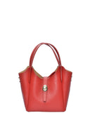 Isabella Rhea Borsa Tote ARIANA in vera pelle-Rosso