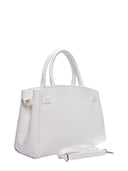 Isabella Rhea Borsa Tote CAMELIA pelle naturale-Bianca