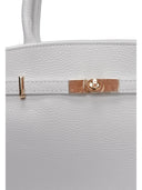 Isabella Rhea Borsa Tote CAMELIA pelle naturale-Bianca