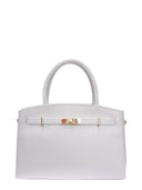 Isabella Rhea Borsa Tote CAMELIA pelle naturale-Bianca