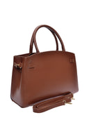 Isabella Rhea Borsa a spalla CAMELIA in vera pelle - Marrone