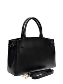 Isabella Rhea Borsa Tote CAMELIA pelle naturale-Nero