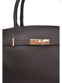 Isabella Rhea Borsa Shopper CAMELIA in vera pelle - Marrone Scuro