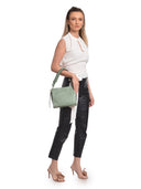 Isabella Rhea Borsa a tracolla DANA pelle naturale-Verde menta