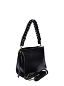 Isabella Rhea Borsa a tracolla DANA in vera pelle-Nero