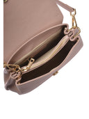 Isabella Rhea Borsa a tracolla DORINA in vera pelle-Rosa cipria