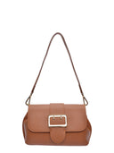 Isabella Rhea Borsa a tracolla DORINA pelle naturale-Cognac