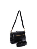 Isabella Rhea Borsa a tracolla DORINA in pelle naturale-Nero