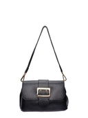 Isabella Rhea Borsa a tracolla DORINA in pelle naturale-Nero