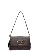 Isabella Rhea Borsa a tracolla DORINA in vera pelle-Marrone Scuro