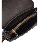 Isabella Rhea Borsa a tracolla DORINA in vera pelle-Marrone Scuro