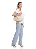 Isabella Rhea Borsa a tracolla GEORGIANA pelle naturale-Beige