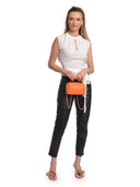 Isabella Rhea Borsa a tracolla GINA in vera pelle-Arancione