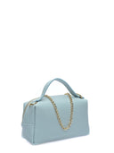 Isabella Rhea Borsa a tracolla GINA in vera pelle-Azzurro