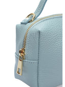 Isabella Rhea Borsa a tracolla GINA in vera pelle-Azzurro
