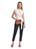 Isabella Rhea Borsa a tracolla GINA in vera pelle-Cognac