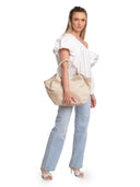 Isabella Rhea borsa Hobo ADNANA vera pelle-beige