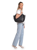 Isabella Rhea borsa Hobo ADNANA vera pelle-Nero