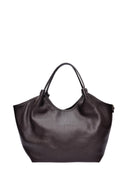 Isabella Rhea geanta Hobo ADNANA piele naturala-Maro Inchis