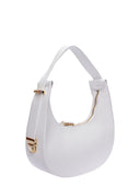 Isabella Rhea Borsa mini HOBO TEREZA in vera pelle-Bianco