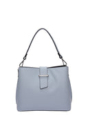 Isabella Rhea Borsa a tracolla GLORIA in vera pelle-Azzurro