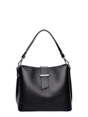 Isabella Rhea Borsa a tracolla GLORIA in vera pelle-Nero