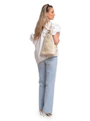 Isabella Rhea Rucsac Guia piele naturala Bej