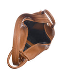 Isabella Rhea Rucsac Guia piele naturala coniac