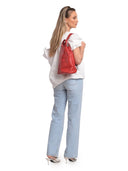 Isabella Rhea Rucsac Guia piele naturala Rosu